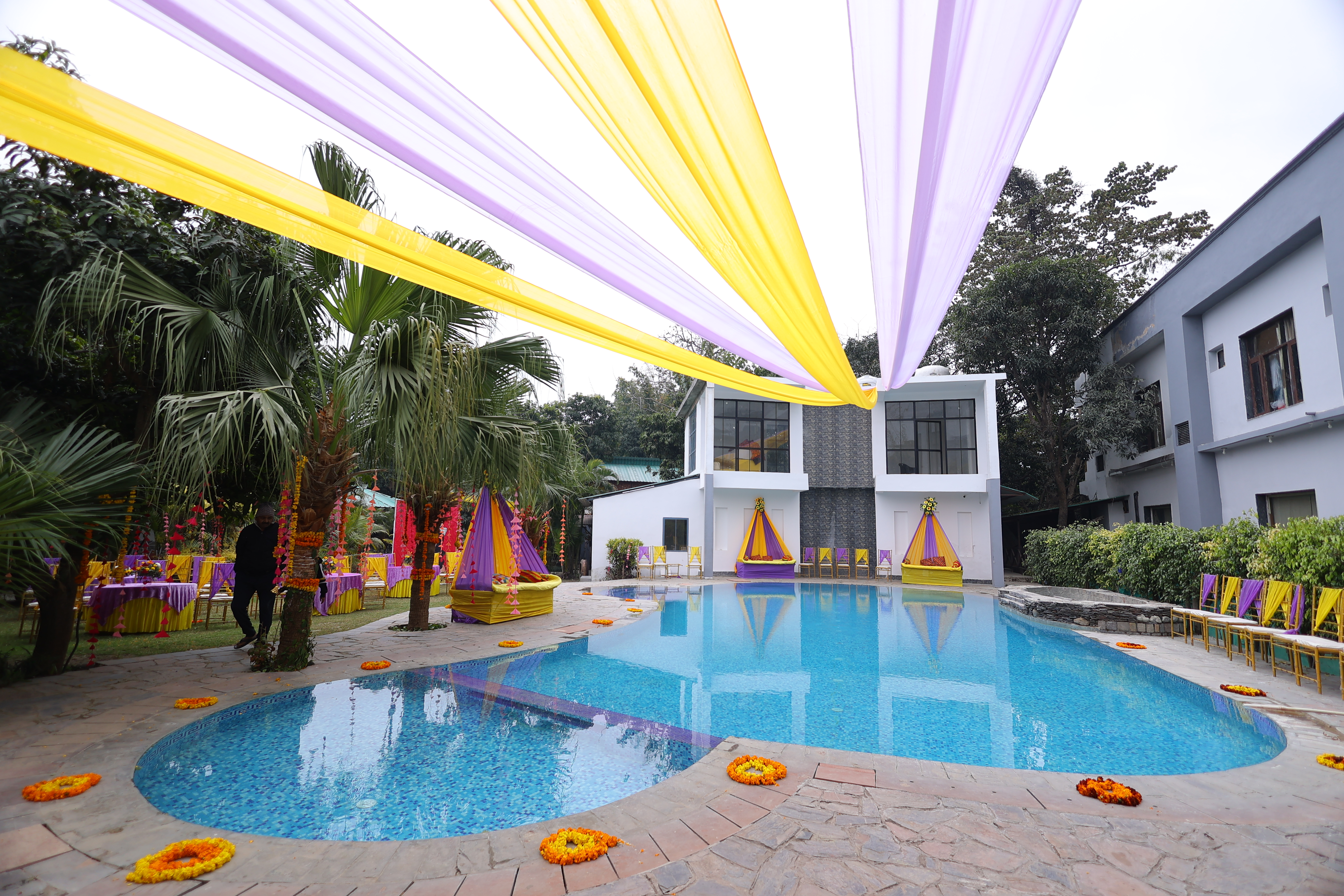 Haldi wedding photo at Corbett Wild Resort